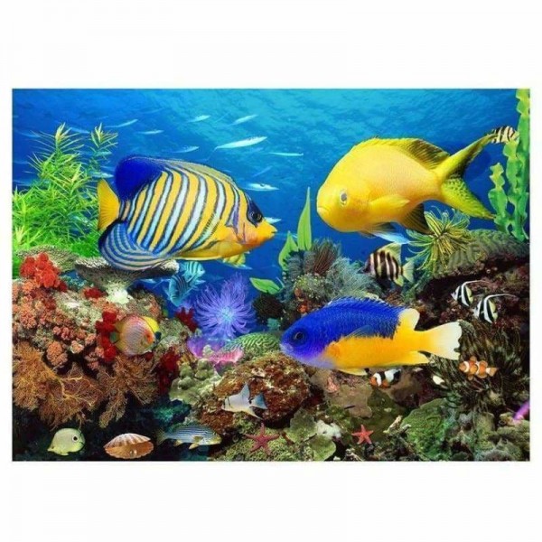 Volledige boor - 5D DIY Diamond Painting Kits Undersea Animal Fish