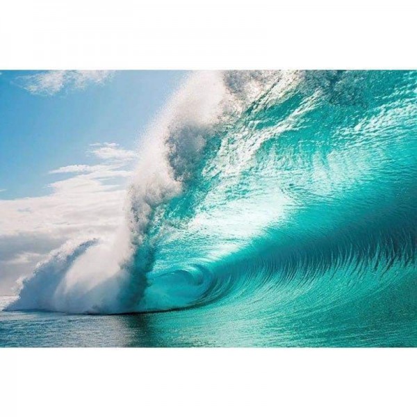 Volledige boor - 5D DIY Diamond Painting Kits Prachtig zeegolven landschap