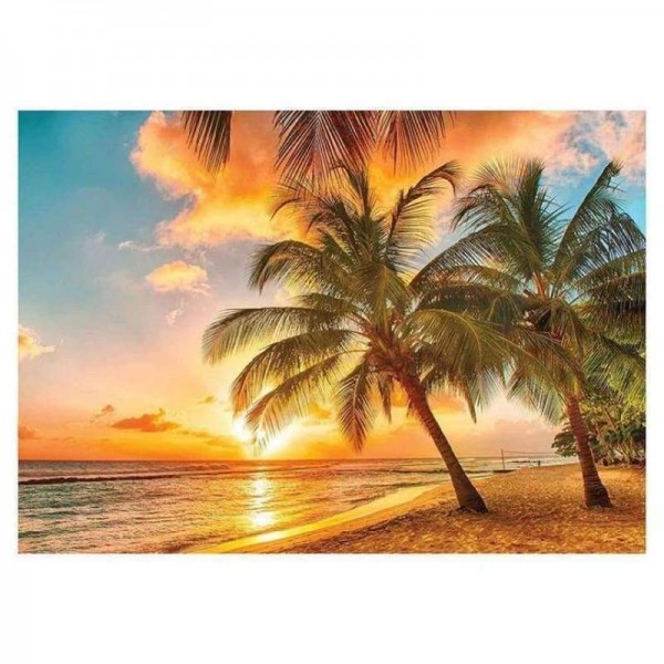Volledige boor - 5D DIY Diamond Painting Kits The Gold Charming Seaside Evening