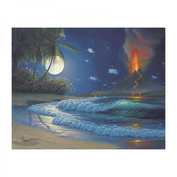 Volledige boor - 5D DIY Diamond Painting Kits Fantastic Beautiful Sea Beach Summer