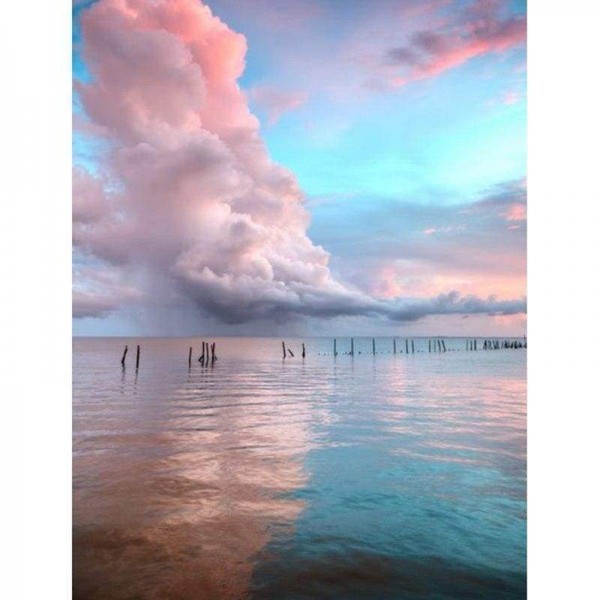 Volledige boor - 5D DIY Diamond Painting Kits Sky Sea Landscape Beautiful Sky