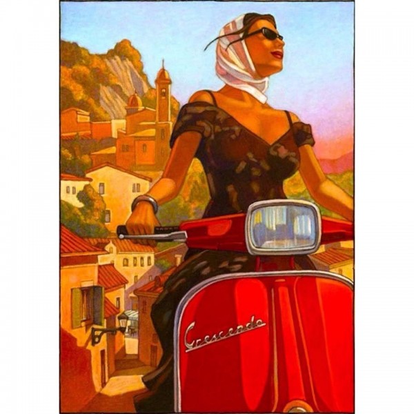 DIY diamant schilderij - Vintage PIX-1529