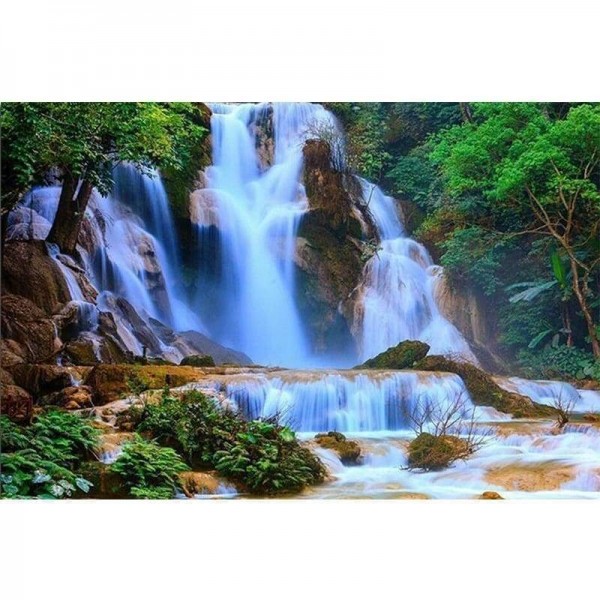 Volledige boor - 5D DIY Diamond Painting Kits Waterfall Landscape
