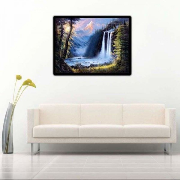 Volledige boor - 5D DIY Diamond Painting Kits Grand Mountain Waterfalls