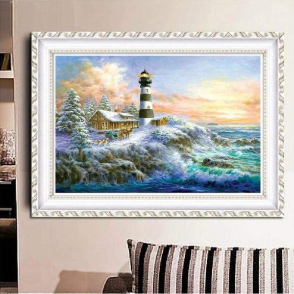 Volledige boor - 5D Diamond Painting Kits Home Decoreren vuurtoren