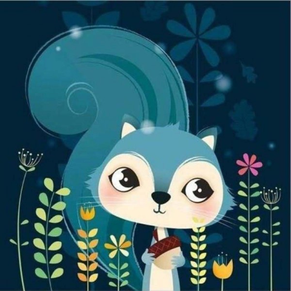 Volledige boor - 5D DIY Diamond Painting Kits Leuke Cartoon Fox