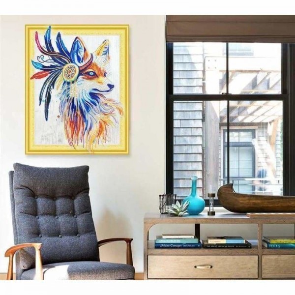 Volledige boor - 5D Diamond Painting Kits Cool Bedazzled Dream Fox