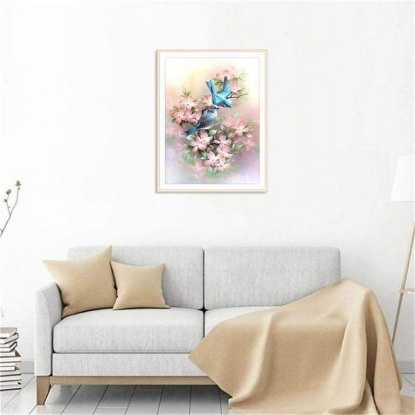 Volledige boor - 5D DIY Diamond Painting Kits Artistieke Vogel Paar verliefd