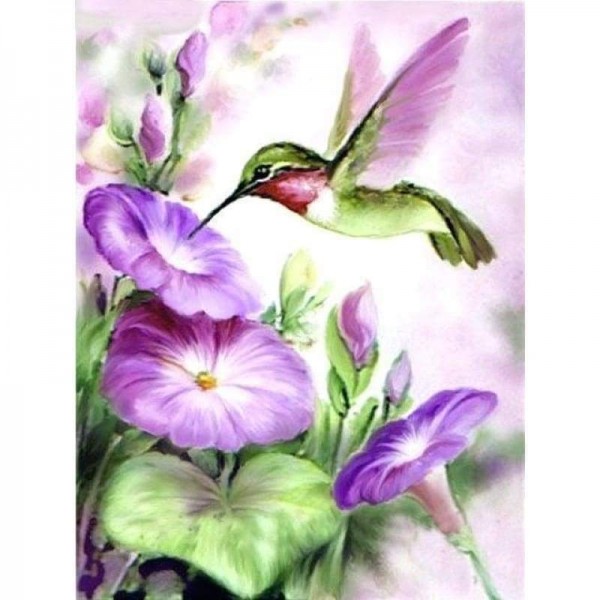 Volledige boor - 5D DIY Diamond Painting Kits Cartoon Bird And Flower