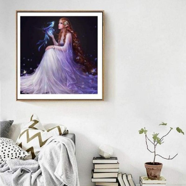 Volledige boor - 5D DIY Diamond Painting Kits Fantasy Beauty And Bird