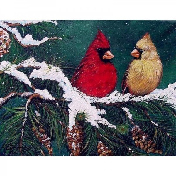 Nieuwe kerst vogel bling bling kunst diamant schilderij kits