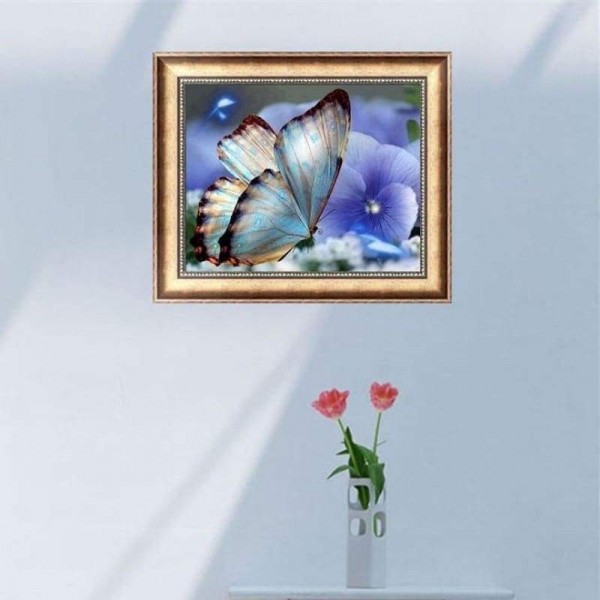 Nieuwe Hot Sale Kids Gift Kleurrijke Volledige Boor - 5D Diy Diamant Schilderij Kits Vlinder