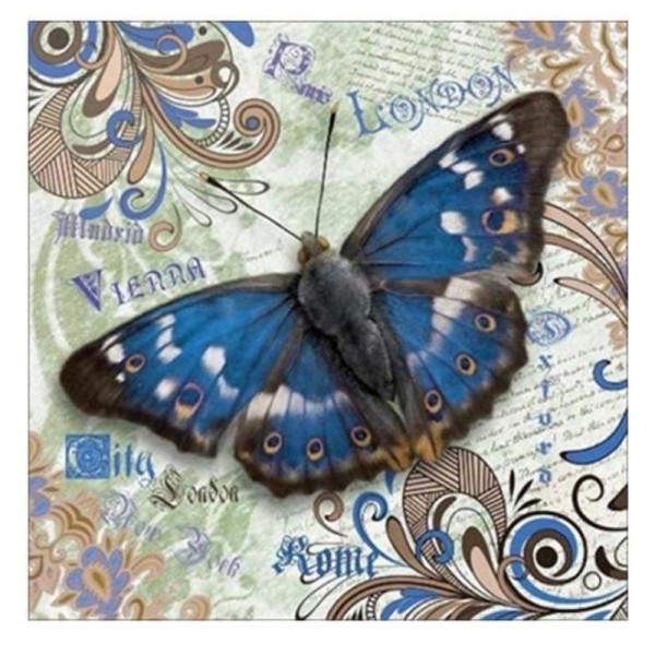 Volledige boor - 5D DIY Diamond Painting Kits Cartoon Butterfly