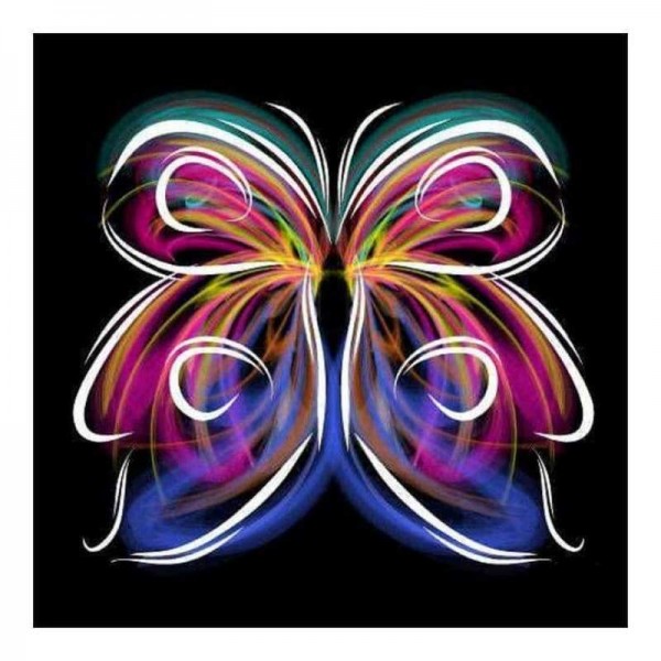 Moderne kunststijl vlinder diy volledige boor - 5D volledige diamant schilderij kits QB5574