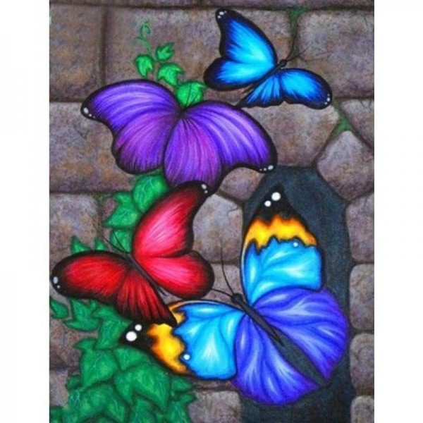 Volledige boor - 5D DIY Diamond Painting Kits Cartoon Butterfly