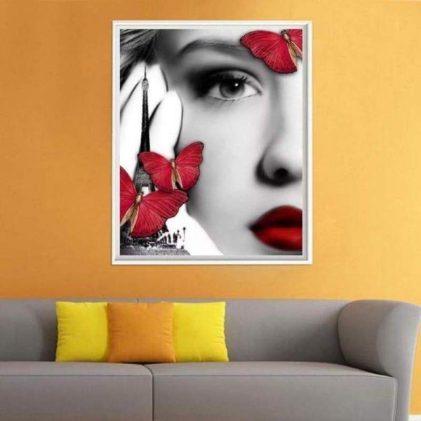 Volledige boor - 5D DIY Diamond Painting Kits Sexy Beauty Butterfly