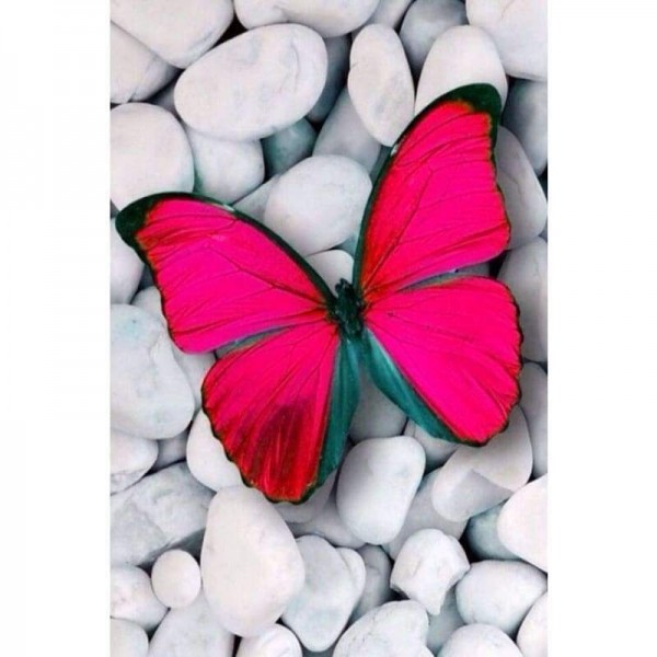 Volledige boor - 5D DIY Diamond Painting Kits Speciale rode vlinder