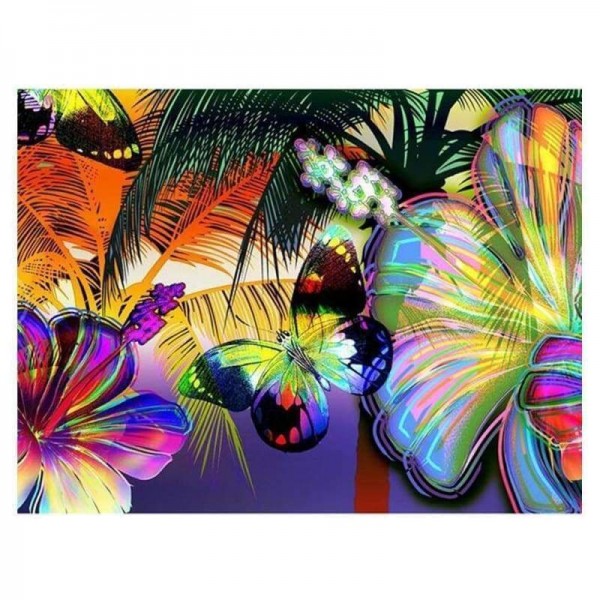 Volledige boor - 5D DIY Diamond Painting Kits Dream Colorful Butterfly