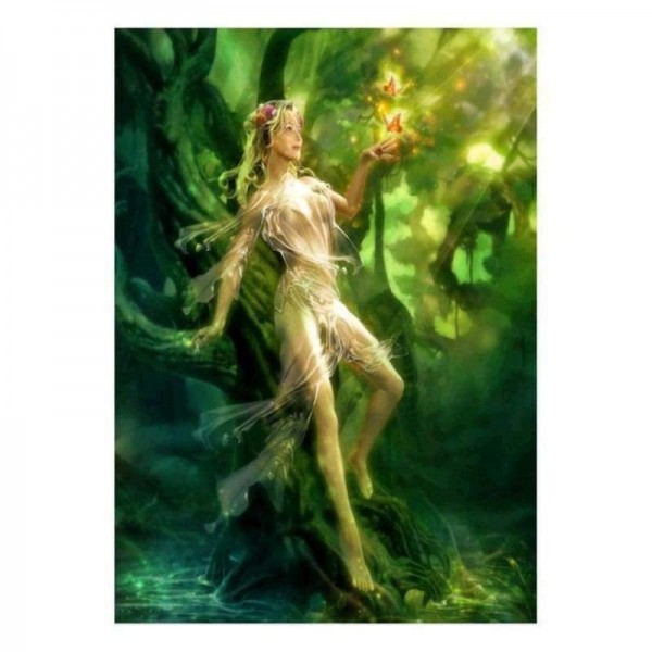 Volledige boor - 5D DIY Diamond Painting Kits Fantastische schoonheid en vlinder