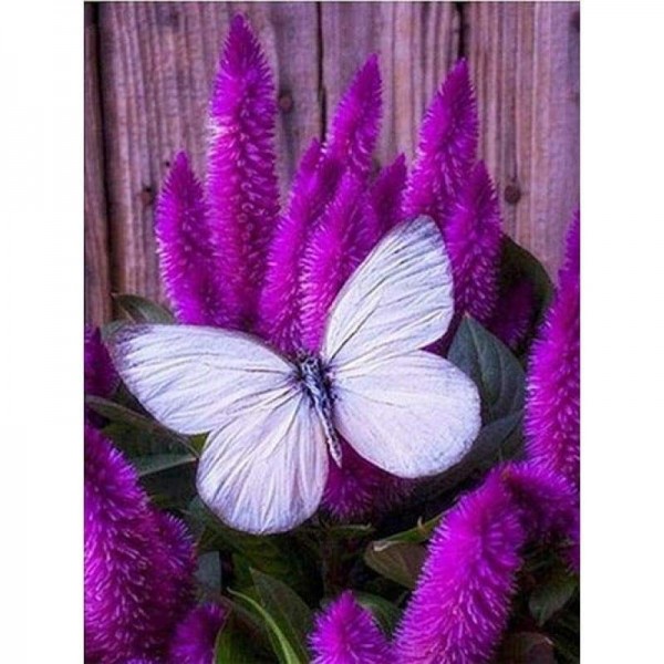 Volledige boor - 5D DIY Diamond Painting Kits Fantastische vlinder en bloemen