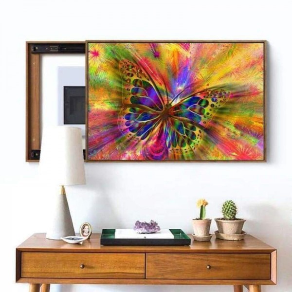 Volledige boor - 5D DIY Diamond Painting Kits Fantasy Dream Kleurrijke vlinder