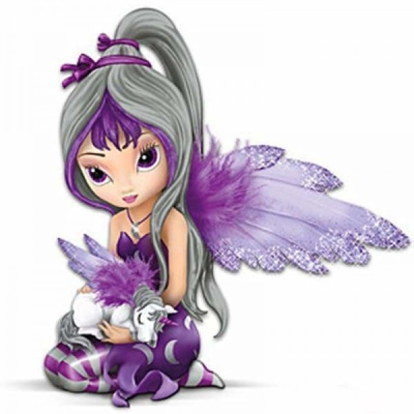 Volledige boor - 5D DIY Diamond Painting Kits Cartoon Butterfly Girl