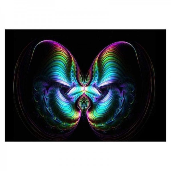 Volledige boor - 5D DIY Diamond Painting Kits Abstracte kleurrijke vlinder