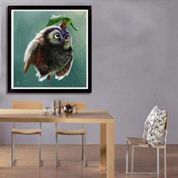 Volledige boor - 5D DIY Diamond Painting Kits Mooie Cartoon Uil