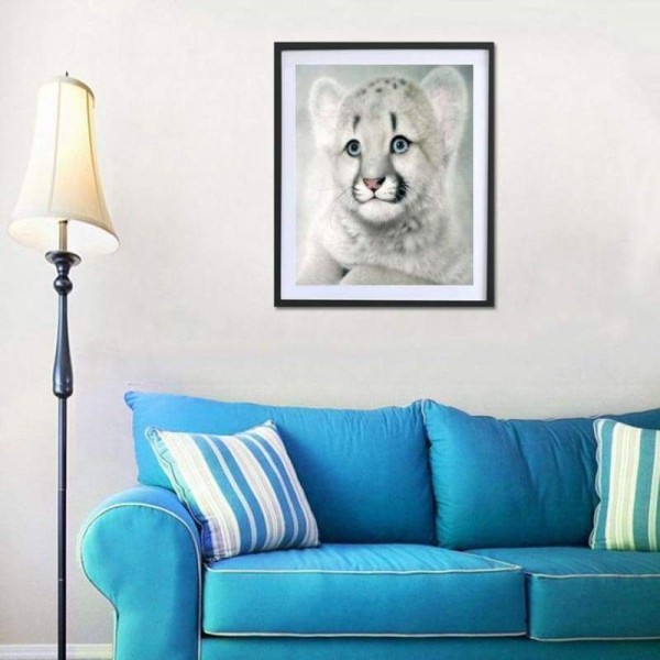 Volledige boor - 5D DIY Diamond Painting Kits Visional Cute Tiger