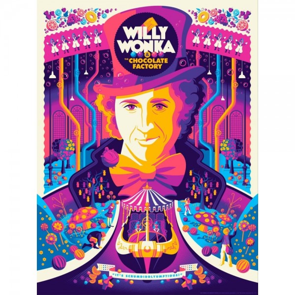 DIY diamant schilderij - Willy Wonka kleuren schilderij PIX-550