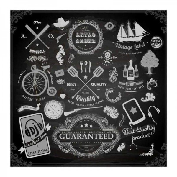 Volledige boor - 5D DIY Diamond Painting Kits Blackboard Guaranteed tekst