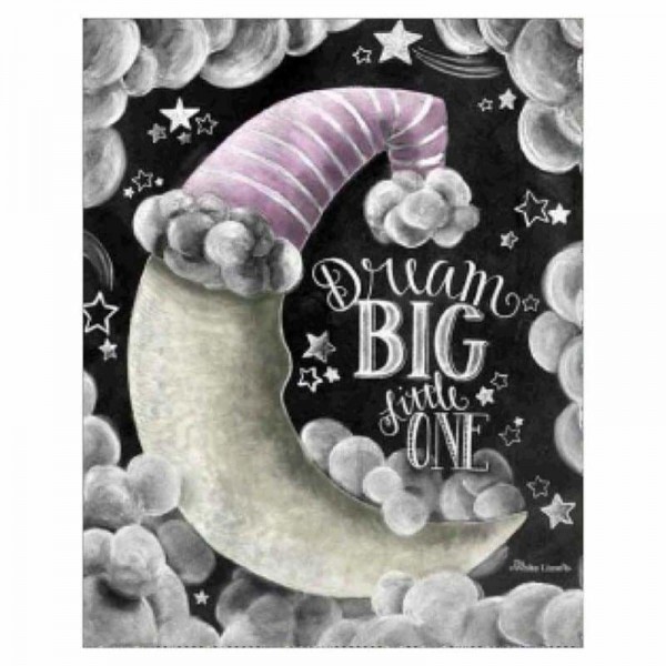 Volledige boor - 5D Diamond Painting Kits Fantasy Blackboard The Clouds Arround