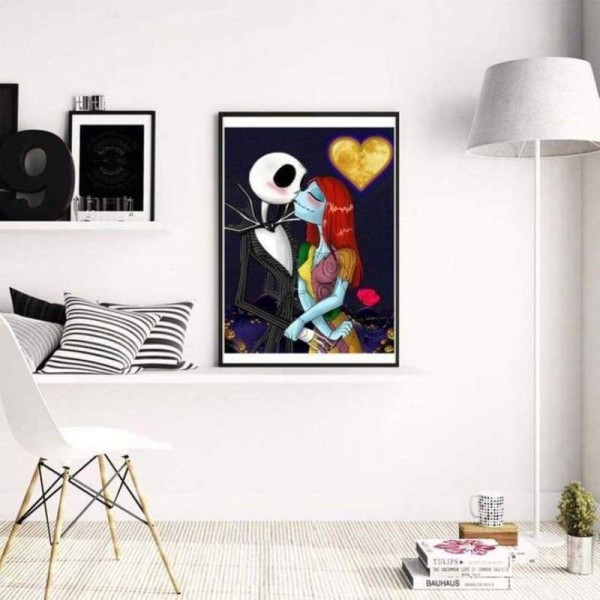 Volledige boor - 5D DIY Diamond Painting Kits Leuke Cartoon Skull Lover