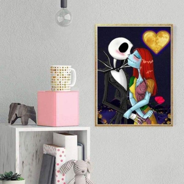 Volledige boor - 5D DIY Diamond Painting Kits Leuke Cartoon Skull Lover