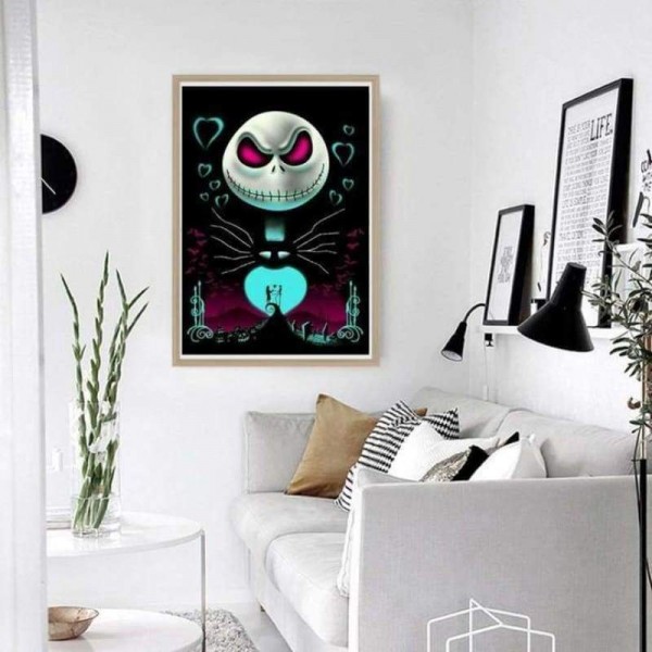 Volledige boor - 5D DIY Diamond Painting Kits Cartoon grappige schedel