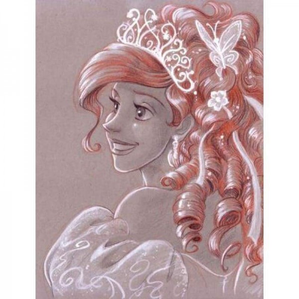 Volledige boor - 5D DIY Diamond Painting Kits Cartoon Beautiful Princess