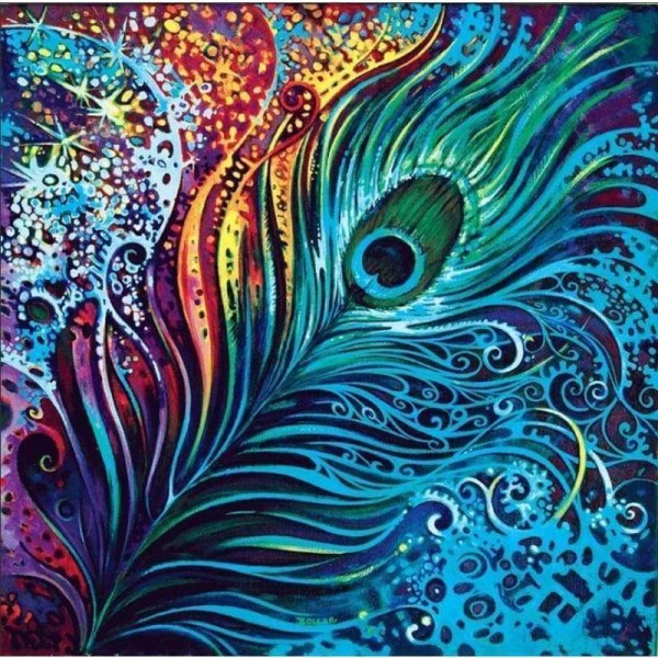 Volledige boor - 5D DIY Diamond Painting Kits Pauwenveren