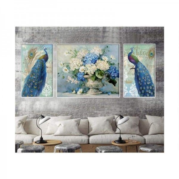 Volledige boor - 5D DIY Diamond Painting Kits Fantastic Beautiful Peacock Flower