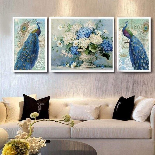 Volledige boor - 5D DIY Diamond Painting Kits Fantastic Beautiful Peacock Flower
