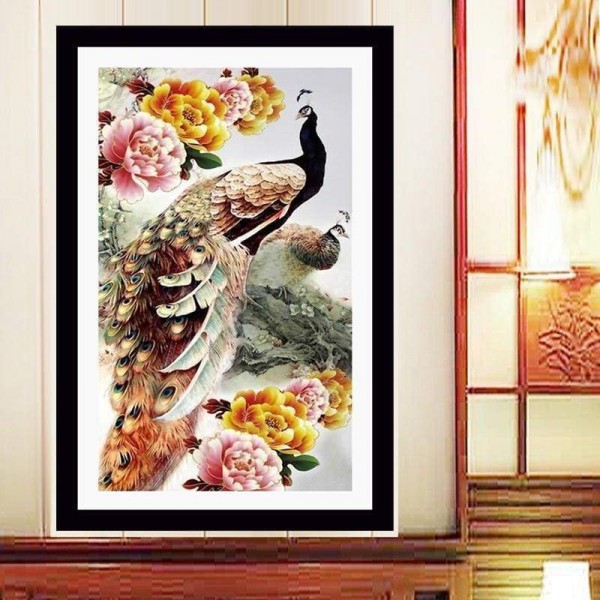 Volledige boor - 5D DIY Diamond Painting Kits Dream Peacock Peony