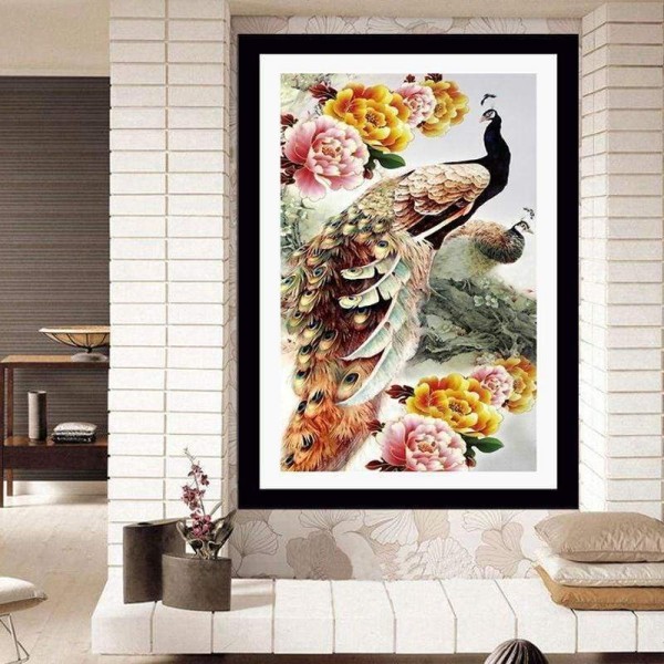 Volledige boor - 5D DIY Diamond Painting Kits Dream Peacock Peony