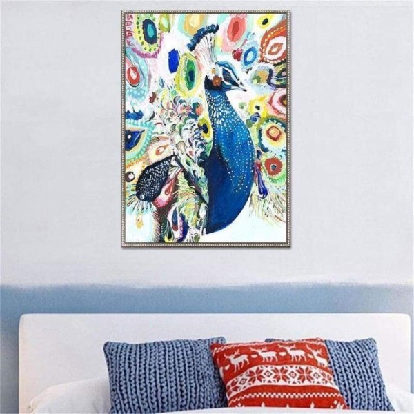 Volledige boor - 5D DIY Diamond Painting Kits Mooie kleurrijke pauw