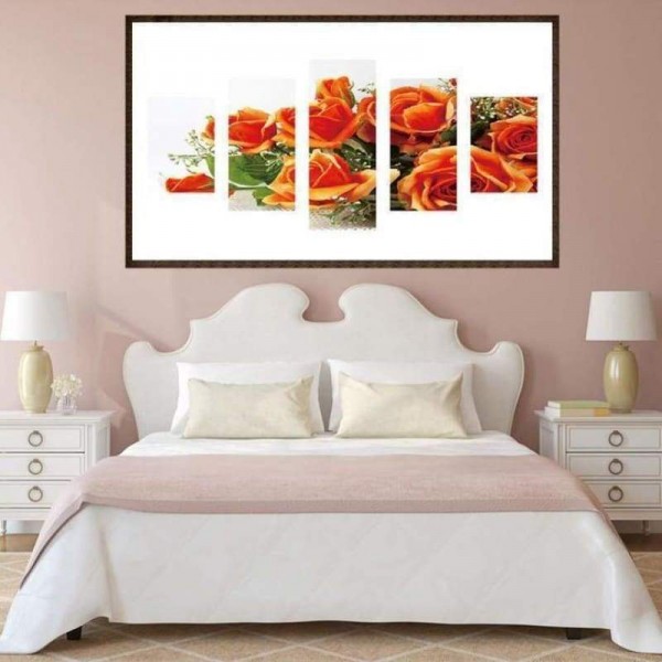 Volledige boor - 5D DIY Diamond Painting Kits Multi Panel Rose