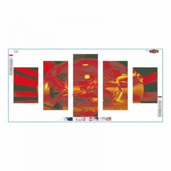 Volledige boor - 5D DIY Diamond Painting Kits Multi Panel Dream Rose