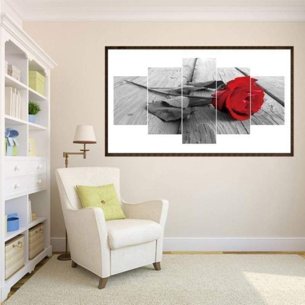 Volledige boor - 5D DIY Diamond Painting Kits Multi Panel Rose