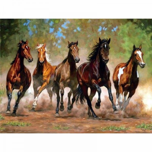 Rennende paarden