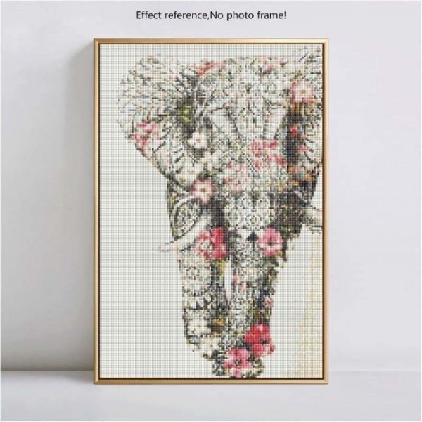 Volledige boor - 5D DIY Diamond Painting Kit Bedazzled Special Colourful Elephant