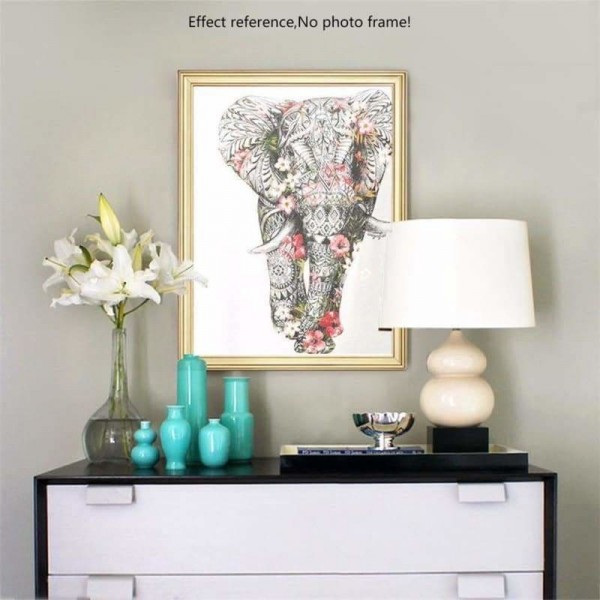 Volledige boor - 5D DIY Diamond Painting Kit Bedazzled Special Colourful Elephant