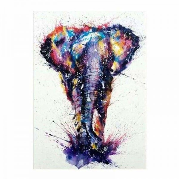 Volledige boor - 5D DIY Diamond Painting Kits Aquarel Olifant