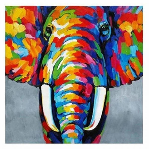 Volledige boor - 5D DIY Diamond Painting Kits Dream Colourful Elephant